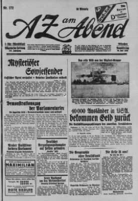 AZ am Abend (Allgemeine Zeitung) Donnerstag 26. Juli 1928