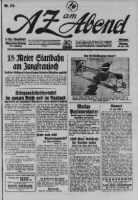 AZ am Abend (Allgemeine Zeitung) Montag 30. Juli 1928