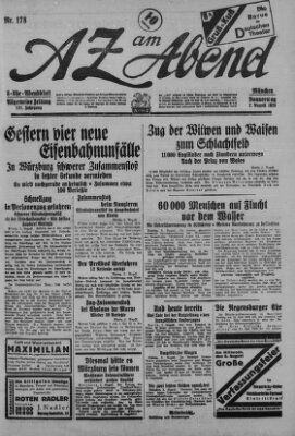 AZ am Abend (Allgemeine Zeitung) Donnerstag 2. August 1928