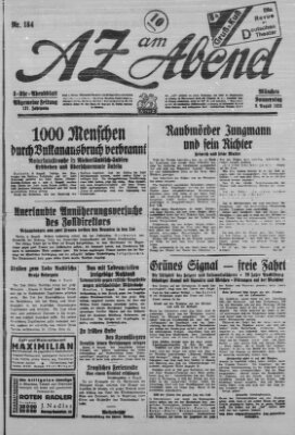 AZ am Abend (Allgemeine Zeitung) Donnerstag 9. August 1928