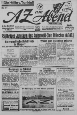 AZ am Abend (Allgemeine Zeitung) Samstag 25. August 1928