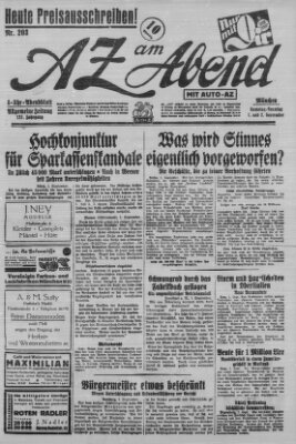 AZ am Abend (Allgemeine Zeitung) Sonntag 2. September 1928