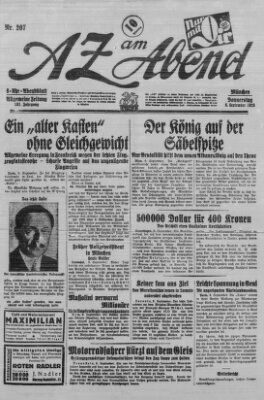 AZ am Abend (Allgemeine Zeitung) Donnerstag 6. September 1928