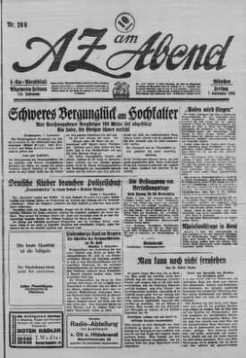 AZ am Abend (Allgemeine Zeitung) Freitag 7. September 1928