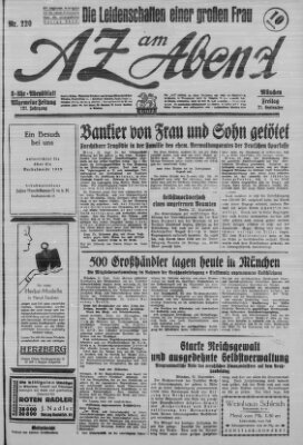 AZ am Abend (Allgemeine Zeitung) Freitag 21. September 1928