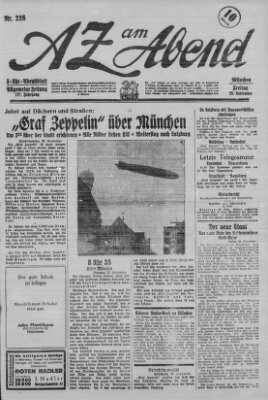 AZ am Abend (Allgemeine Zeitung) Freitag 28. September 1928