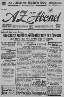 AZ am Abend (Allgemeine Zeitung) Freitag 12. Oktober 1928