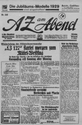 AZ am Abend (Allgemeine Zeitung) Mittwoch 24. Oktober 1928