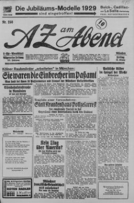 AZ am Abend (Allgemeine Zeitung) Freitag 26. Oktober 1928