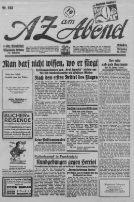 AZ am Abend (Allgemeine Zeitung) Dienstag 30. Oktober 1928