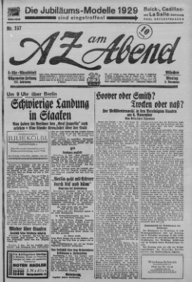 AZ am Abend (Allgemeine Zeitung) Montag 5. November 1928