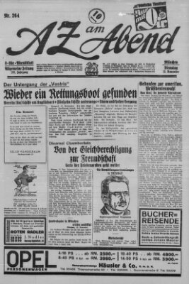 AZ am Abend (Allgemeine Zeitung) Dienstag 13. November 1928