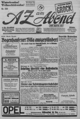 AZ am Abend (Allgemeine Zeitung) Sunday 2. December 1928