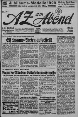 AZ am Abend (Allgemeine Zeitung) Montag 17. Dezember 1928