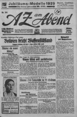 AZ am Abend (Allgemeine Zeitung) Freitag 28. Dezember 1928