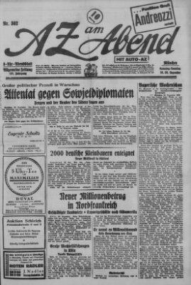 AZ am Abend (Allgemeine Zeitung) Sonntag 30. Dezember 1928