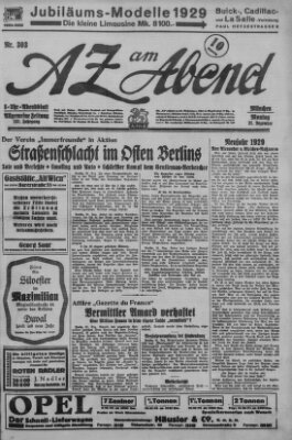 AZ am Abend (Allgemeine Zeitung) Montag 31. Dezember 1928