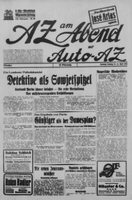 AZ am Abend (Allgemeine Zeitung) Sonntag 14. April 1929