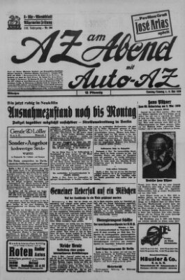 AZ am Abend (Allgemeine Zeitung) Samstag 4. Mai 1929