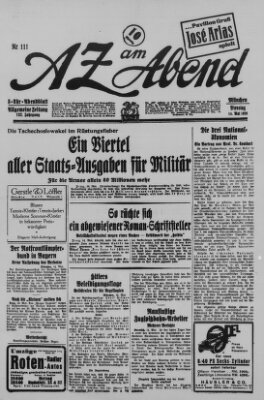 AZ am Abend (Allgemeine Zeitung) Dienstag 14. Mai 1929