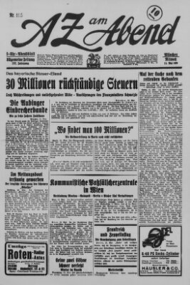 AZ am Abend (Allgemeine Zeitung) Mittwoch 15. Mai 1929