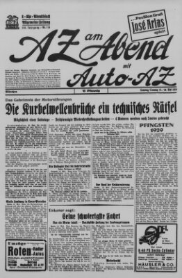 AZ am Abend (Allgemeine Zeitung) Samstag 18. Mai 1929