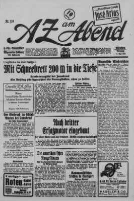 AZ am Abend (Allgemeine Zeitung) Dienstag 21. Mai 1929