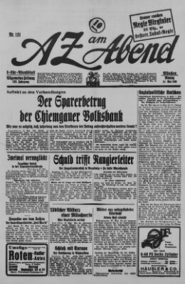 AZ am Abend (Allgemeine Zeitung) Montag 27. Mai 1929