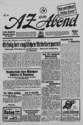 AZ am Abend (Allgemeine Zeitung) Friday 31. May 1929