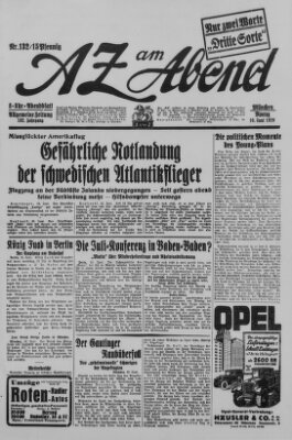 AZ am Abend (Allgemeine Zeitung) Montag 10. Juni 1929