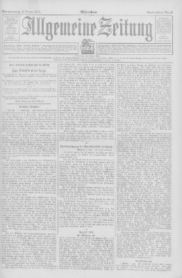 Allgemeine Zeitung Donnerstag 3. Januar 1907