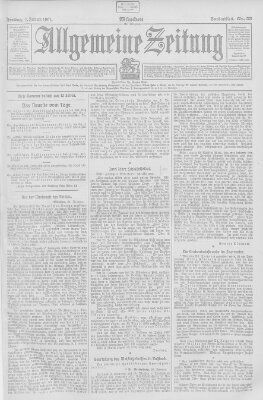 Allgemeine Zeitung Freitag 1. Februar 1907