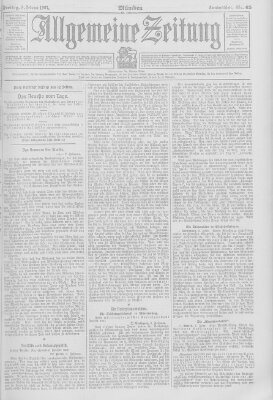 Allgemeine Zeitung Freitag 8. Februar 1907