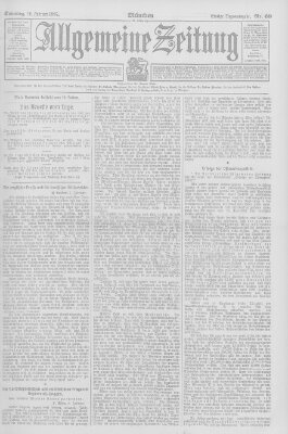 Allgemeine Zeitung Sonntag 10. Februar 1907