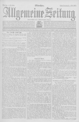 Allgemeine Zeitung Montag 13. Mai 1907