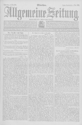 Allgemeine Zeitung Sonntag 19. Mai 1907