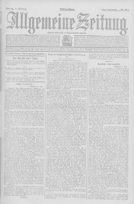 Allgemeine Zeitung Montag 20. Mai 1907