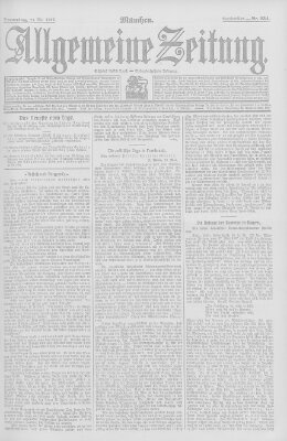 Allgemeine Zeitung Donnerstag 23. Mai 1907