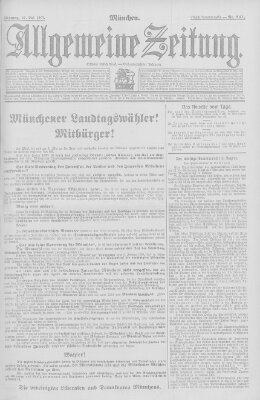 Allgemeine Zeitung Montag 27. Mai 1907