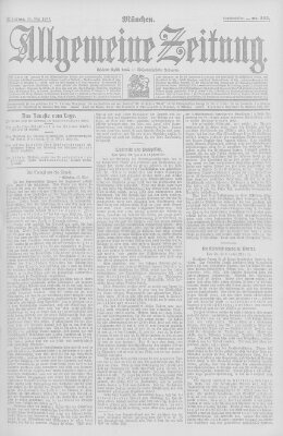 Allgemeine Zeitung Dienstag 28. Mai 1907