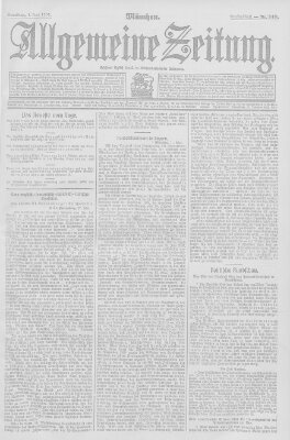 Allgemeine Zeitung Samstag 1. Juni 1907