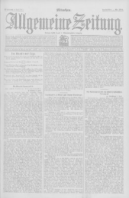 Allgemeine Zeitung Mittwoch 5. Juni 1907