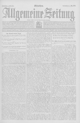 Allgemeine Zeitung Samstag 8. Juni 1907