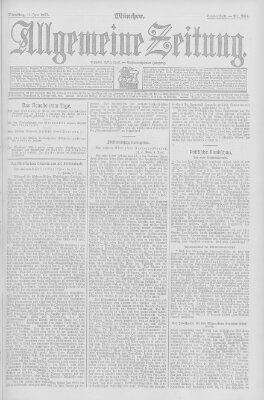 Allgemeine Zeitung Dienstag 11. Juni 1907