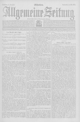 Allgemeine Zeitung Samstag 15. Juni 1907