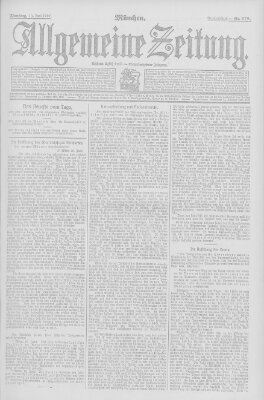 Allgemeine Zeitung Dienstag 18. Juni 1907