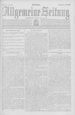 Allgemeine Zeitung Freitag 21. Juni 1907