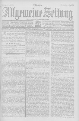 Allgemeine Zeitung Freitag 28. Juni 1907