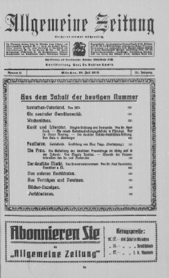 Allgemeine Zeitung Sonntag 28. Juli 1918