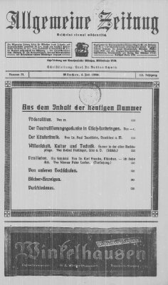 Allgemeine Zeitung Sonntag 4. Juli 1920